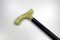 Gehstock Fritz Acryl weiß Buche