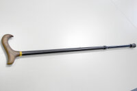 Gehstock Derby Aluminium schwarz verstellbar