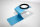 Designerstandlupe 4-fach blau
