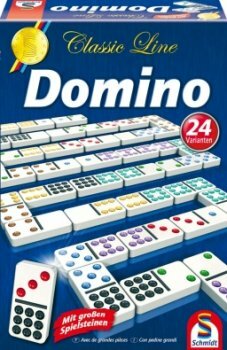 Classic Line, Domino, mit extra großen Spielfiguren
