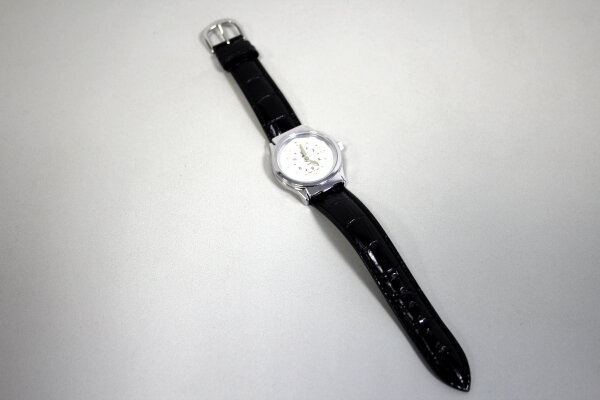 Taktile Herren-Uhr chromfarben