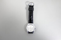 Taktile Herren-Uhr chromfarben