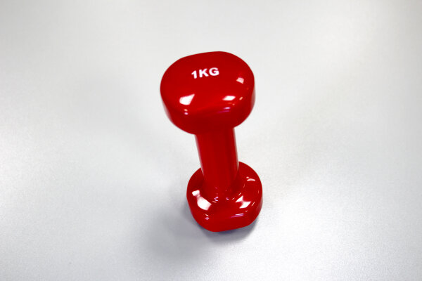 2St. 1 kg-Hanteln RFG mit griffiger Vinyl Ummantelung