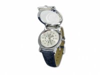 Taktile Damenarmbanduhr Silberfarben Mineralglas
