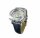 Taktile Damenarmbanduhr mit silberfarbem Mineralglas