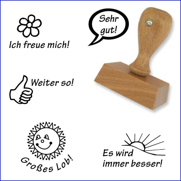 Lehrerstempel 5er-Set - Weiter so